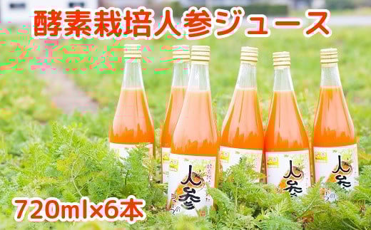004-01 酵素栽培人参ジュース720ml×6本
