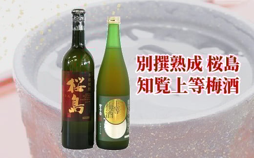 037-34 別撰熟成 桜島・知覧上等梅酒セット