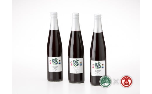 BI1<奥大山ブルーベリーファーム>ブルーベリージュースセットA(大山ブランド会) 500ml×3本