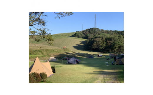 鹿角平観光牧場キャンプ場利用券・バーベキュー券セット【1392723】