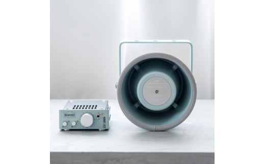 スタックアンプ/金属製ホーンスピーカー型(ブルー)NMP-1M3M【1611021】