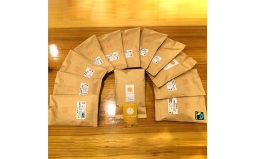 <自家焙煎>マホロバ珈琲堂 飲み比べ珈琲セット-粉-(100g×全10種)【1141919】