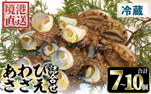 <平日着><1月上旬~2月上旬頃順次配送>あわび・さざえ詰合せ(2種)【sm-AA002-A】【いたくら】