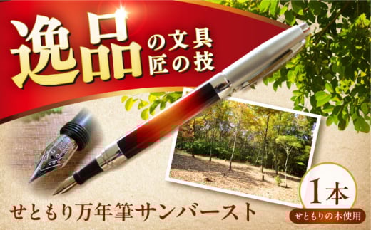 どんぐりの木の万年筆 サンバースト 1本 / 瀬戸市 / 【わたり工房】 / 文房具 ヴィンテージ ビンテージ ギター 木製 [BBAU001]