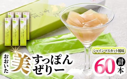 おおいた 美・すっぽんぜりー シャインマスカット風味(計60本・10本×6箱)小分け ゼリー スッポン 常温 保存【115300900】【アンフィニプロジェクト】
