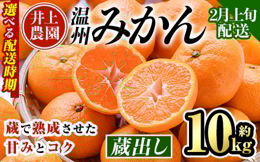 <2月上旬より順次発送予定>大分県宇佐市産 蔵出し みかん(約10kg)ミカン 蜜柑 柑橘 フルーツ 果物 くだもの 果実 国産 熟成【103690300】【井上農園】