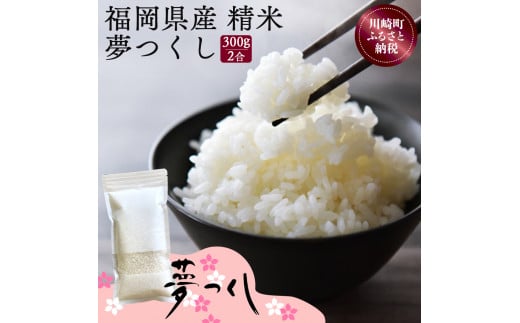 夢つくし 300g(精米) お試しサイズ 便利 少量 令和6年産 米油 ブランド米 福岡県産米 産地直送 お米 おこめ こめ コメ ゴハン メシ 飯 夕ご飯 美味しいご飯 米 白米 ライス ごはん 防災 備蓄 備蓄米 防災 夕食 長期保存 地震 緊急 避難 訳あり ポスト投函 メール便 2000円 福岡県 川崎町