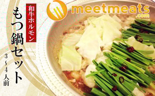 ホルモン鍋 3 ~ 4人前 冷凍 小分け 和牛 ホルモン 牛肉 肉加工品 和牛100% お肉 牛ホルモン モツ鍋 もつ鍋 もつなべ チャンポン麺 ちゃんぽん 本場福岡  惣菜 おかず 夕食 晩ごはん ごはん 冬 田川 川崎町 福岡県