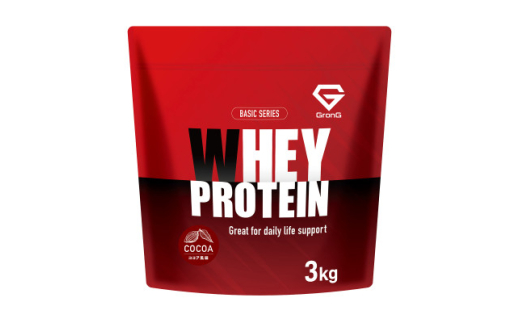 グロング ホエイプロテイン ベーシック ココア風味 3kg【1612505】
