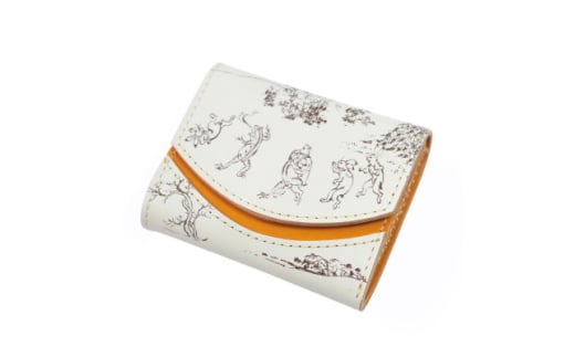 ＜日本漫画のルーツ＞クアトロガッツ ミニ財布 小さいふ。ペケーニョ 鳥獣戯画 栃木レザー【1270467】