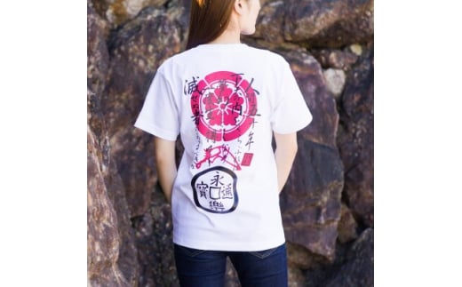 戦国武将Tシャツ 織田信長(ホワイト,Mサイズ)【1480295】