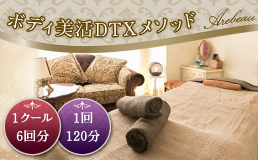 ボディ美活DTXメソッド　1クール　6回分（1回120分） ／ チケット 伝統医療 慢性疲労 体調改善 オールハンド 肥満予防 痩せ エイジングケア 埼玉県 No.254