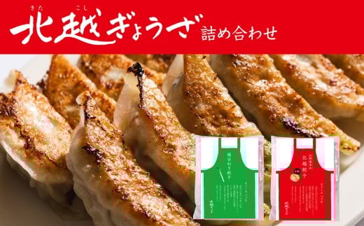 北越ぎょうざ詰め合わせ(中) / 餃子 ギョウザ ギョーザ 北越ぎょうざ お野菜多めぎょうざ 越谷ねぎぎょうざ 中華惣菜 セット 旨み 肉汁 埼玉県 No.007