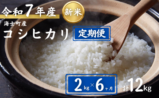 【定期便6ヵ月】計12kg!コシヒカリ 10kg×6か月定期便 お米 新米 精米 白米 弁当 ごはん ご飯 こしひかり 年末年始 お正月 お歳暮 御歳暮 ギフト 定期便