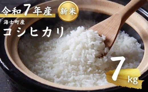 【令和7年度産 海士町産コシヒカリ7kg】島のコシヒカリをお届け! お米 新米 精米 弁当 ごはん ご飯 こしひかり ギフト