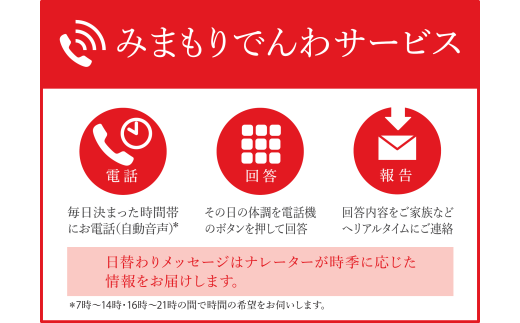 みまもりでんわサービス【固定電話】 (3か月)