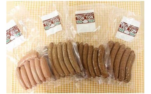 【TONTON有機農場】自家産の「もち豚三元豚」ソーセージセット