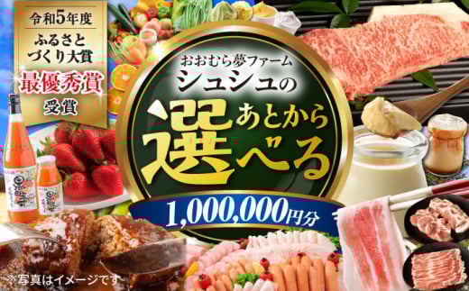 【あとから選べる】 おおむら夢ファームシュシュ ふるさとギフト100万円分 [ACAA394]