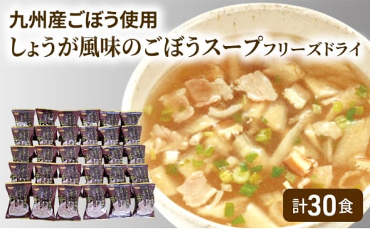 ~九州産ごぼう使用~ しょうが風味のごぼう フリーズドライスープ 30食