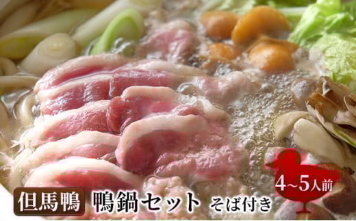 兵庫産　但馬鴨鍋セットそば付き（大）