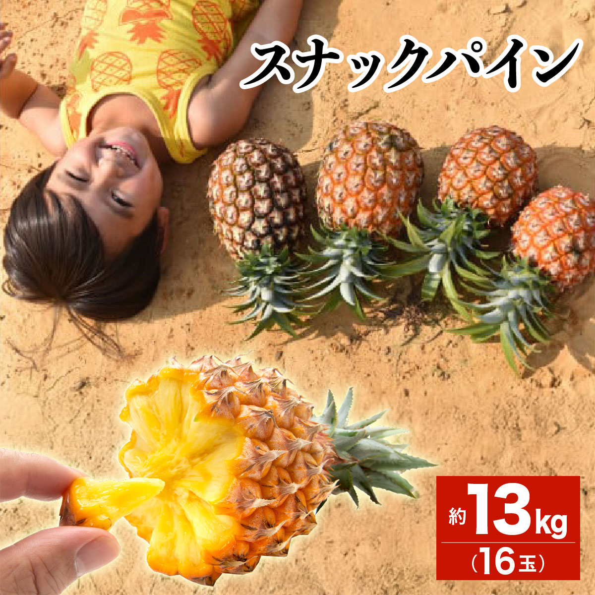 2026年 先行予約 スナックパイン 約13kg 16玉 西表島ひらい農園 パイナップル 果物 フルーツ パイン 027-a013_2026