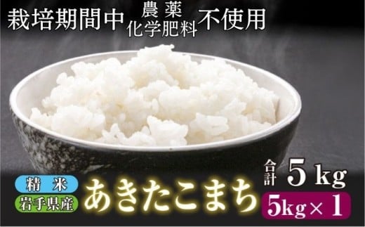 【 2025年 11月上旬より発送】 岩手県産 新米 あきたこまち 精米 5kg / 農薬 化学肥料 :栽培期間中 不使用 武田家のお米【米農家 仁左ェ門】 米 こめ コメ 白米 ご飯 ライス おにぎり 弁当 単一原料米 5キロ 5kg 産地直送 農家直送 国産 おすすめ 人気