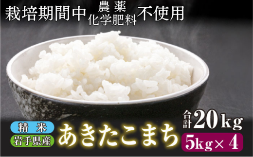 【 2025年 11月上旬より発送】 岩手県産 新米 あきたこまち 精米 20kg / 農薬 化学肥料 :栽培期間中 不使用 武田家のお米【米農家 仁左ェ門】 米 こめ コメ 白米 ご飯 ライス おにぎり 弁当 単一原料米 20キロ 20kg 産地直送 農家直送 国産 おすすめ 人気