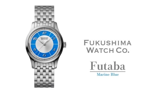 自動巻き腕時計 Futaba / Marine Blue | 自動巻き 機械式 腕時計 34mm ユニセックス ( メンズ レディース ) 日本製ムーブメント 国産 時計