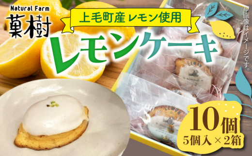 【ナチュラルファーム菓樹】レモンケーキ 10個(5個入×2箱)~上毛町産レモン使用~  NK1106