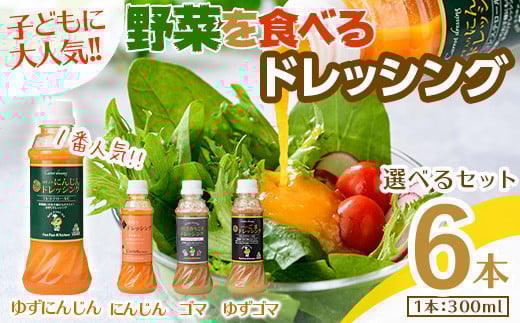 自家製フレッシュドレッシング6本セット(全4種類)【m45-05-A】【Fun Fun Kitchen】