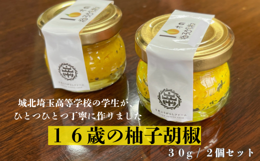 高校生が作る16歳の柚子胡椒（2個セット）