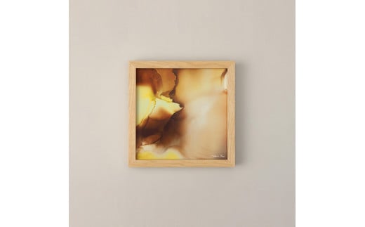 アートフレーム「BROWN AGATE」20cm角 ナチュラル