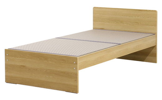 No.473-05 組み立て式　394-op-migusa　引出付　日本製 セキスイMIGUSA畳使用 国内生産デザイン畳ベッド（セミダブル）【フレーム色：ナチュラル（85）】【畳：ラテブラウン（LT）】 ／ 寝具 抗菌仕様 頑丈 安全 国内生産 愛知県