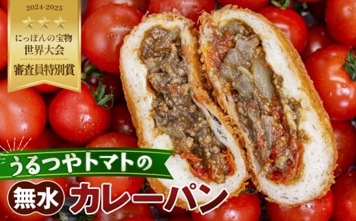 No.490 うるつやトマトの無水カレーパン9個入 ／ とまと リコピン濃度 野菜 うま味 い志かわ 共同開発 愛知県
