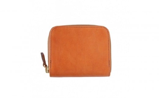 ミニマム財布栃木レザーWコガシ/淡茶 L008