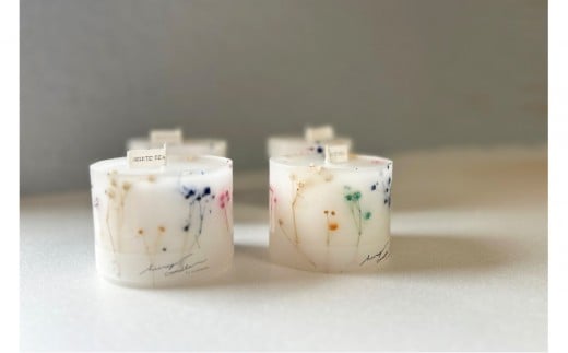 ロスフラワーで作る、ボタニカルキャンドル(無香料)