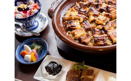 八王子志乃ざき 特選うなぎ土鍋ごはん記念日コース(4名様)| ウナギ 鰻 記念日 コース料理 家族 高級 和食 贈答用 送料無料 東京 八王子