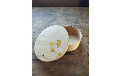 東京曲げわっぱ  「桑都八王子物語」  イチョウ（黄）| 食器 弁当箱 木製 和風 贈り物 送料無料 東京 八王子