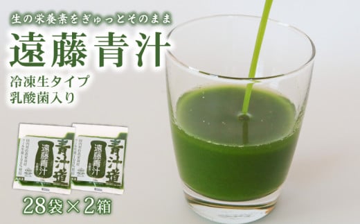 遠藤青汁 【生】 冷凍 2箱 5.6kg( 100g × 56袋 ) | 健康 美容 乳酸菌 国産 ケール ビタミン ミネラル 食物繊維 冷凍 ロングセラー お試し青汁 遠藤青汁 新鮮 高知県 南国市