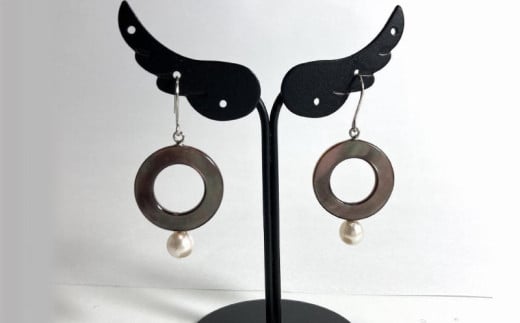 あこや真珠/黒蝶シェルピアス【パール ピアス 高級 しんじゅ あこや ファッション ギフト 贈り物 贈答 母の日  人気 おすすめ 高知県 南国市】