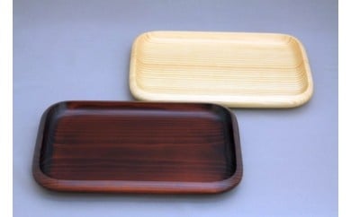 大野木工角トレイ 1号(着色)