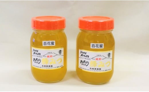 大野産百花はちみつ600g×2本