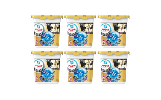 P&G アリエールジェルボールプロパワー 本体(9個入り)×6個_アリエール 洗剤 ジェルボール 本体 洗濯 消臭 抗菌 部屋干し 人気 おすすめ 送料無料 P&G【1591379】