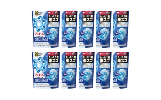 P&G　アリエールジェルボールプロ　つめかえハイパージャンボサイズ(28個入り)10個_洗剤 アリエール ジェルボール 詰め替え 洗濯 日用品 まとめ買い 人気 おすすめ 送料無料【1591399】
