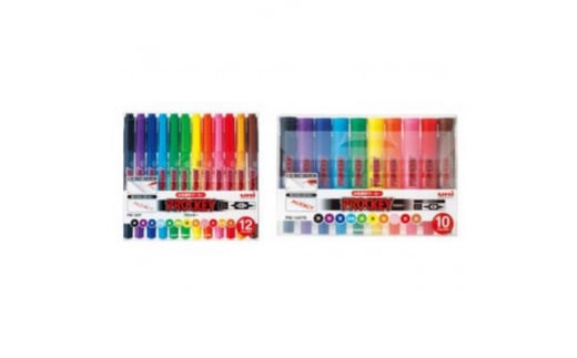 プロッキー 細字 12色セット + プロッキー 太字 10色セット【1390979】