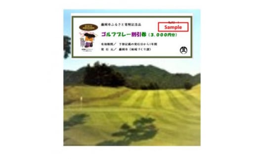 市内ゴルフプレー割引券 5枚【1391683】