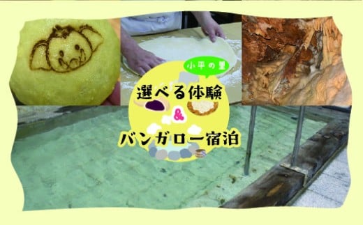 小平の里満喫ツアー　選べる体験＆バンガロー宿泊　2名様