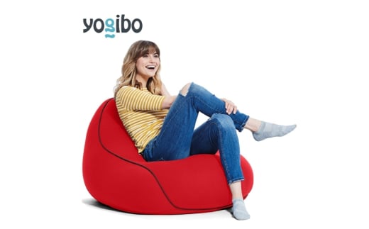 Yogibo Lounger レッド ヨギボー ラウンジャー 1人掛け 一人暮らし ビーズ ソファ ソファー ビーズソファ ビーズソファー ビーズチェア 家具 インテリア 大阪 大阪府 岸和田市[№5385-0085]