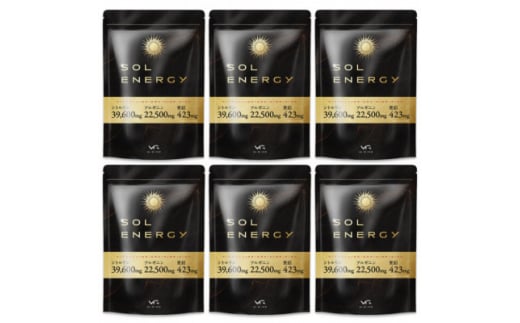 シトルリンサプリメント アルギニン 亜鉛 マカ配合 Mr.GINO ソルエナジー 6袋(6ヶ月分)【1495258】