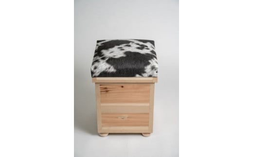 108-3 茶箱いす ブラックホワイト